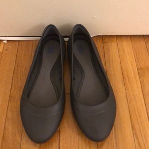 Wide Width Crocs Rubber Flats